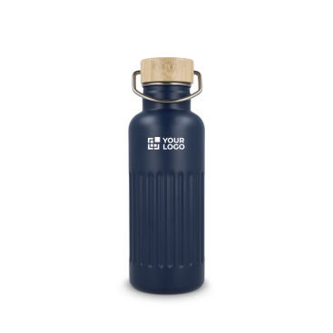 Thermosfles lekvrij met bamboe dop en handgreep 500 ml