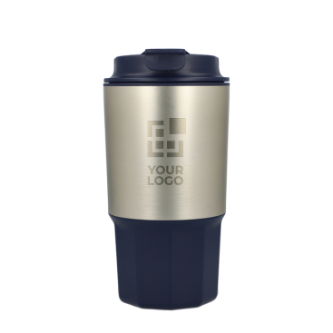 RVS meeneembeker met afsluitbare deksel 450 ml