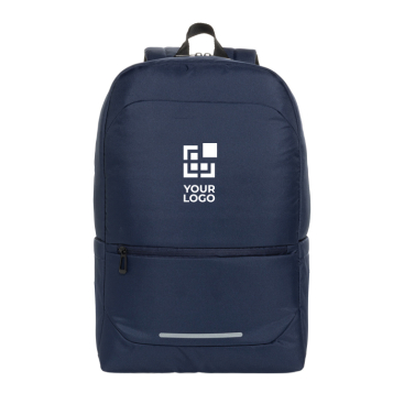 Rugzak van gerecycled polyester met business‑design en vakken 15,6''