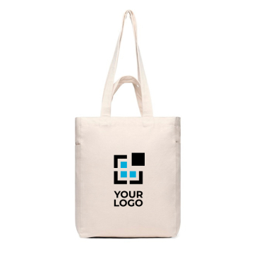 Tas met ritssluiting van gerecycled canvas met gewicht van 400 g/m²
