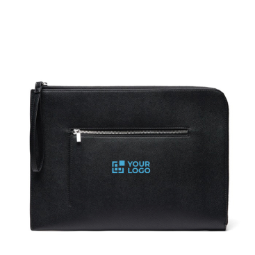 Gerecycleerde laptophoes met verfijnd design en handig vak 14''