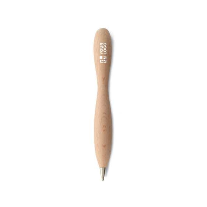 Design eco balpen kleur hout