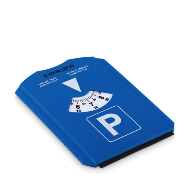 Te bedrukken ijskrabber met parkeerschijf