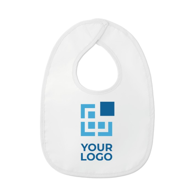 Slabbetje voor baby's met logo kleur wit