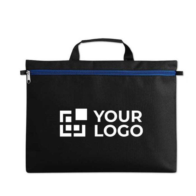 Documententas met logo kleur zwart