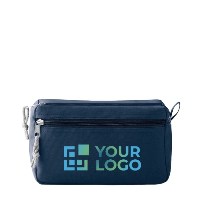 Toilettas met logo voor reclame kleur zwart