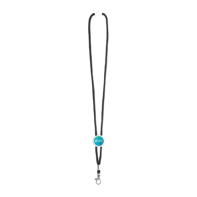 Keycord met logo voor reclame (0,5cm) weergave met jouw bedrukking