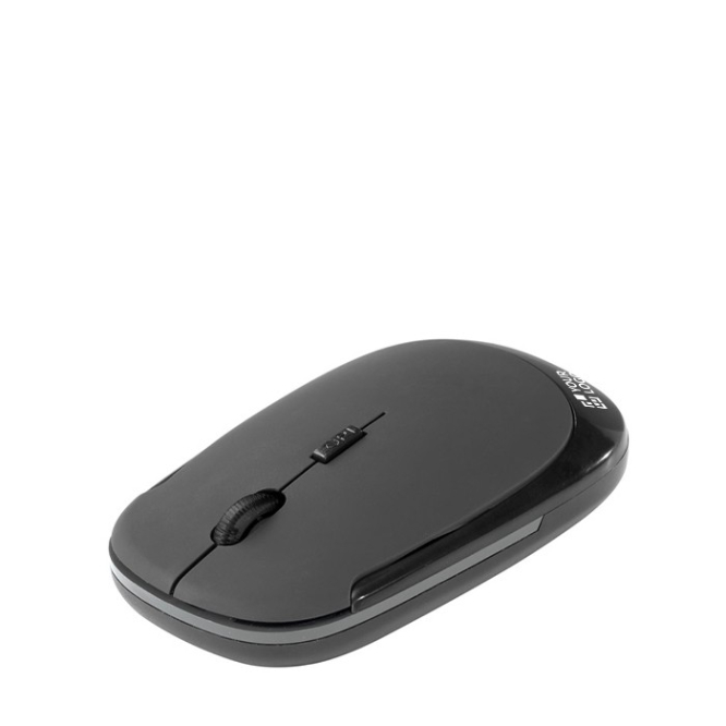 Draadloze computermuis met logo weergave met jouw bedrukking