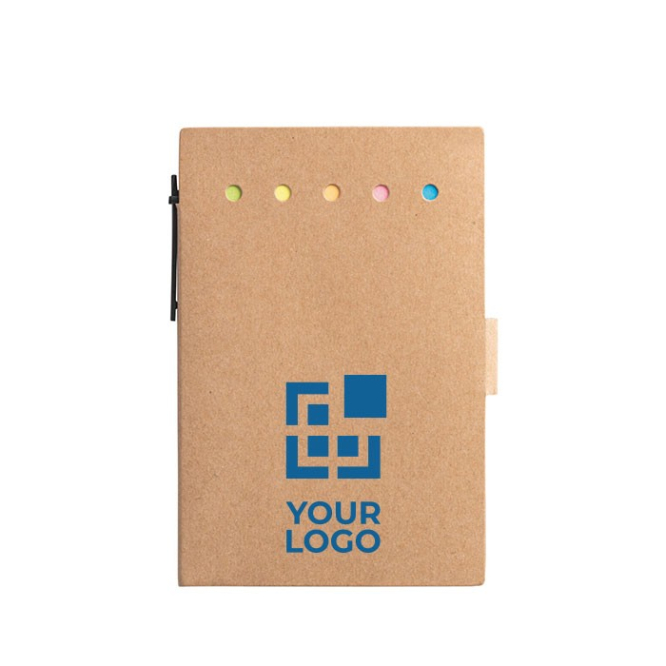 Eco blocnote met logo en accessoires