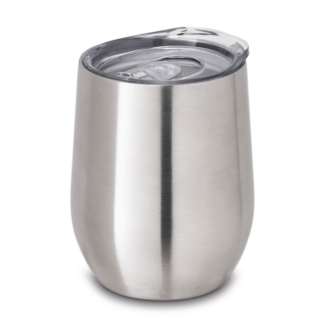 Metalen thermosbeker met logo relatiegeschenk