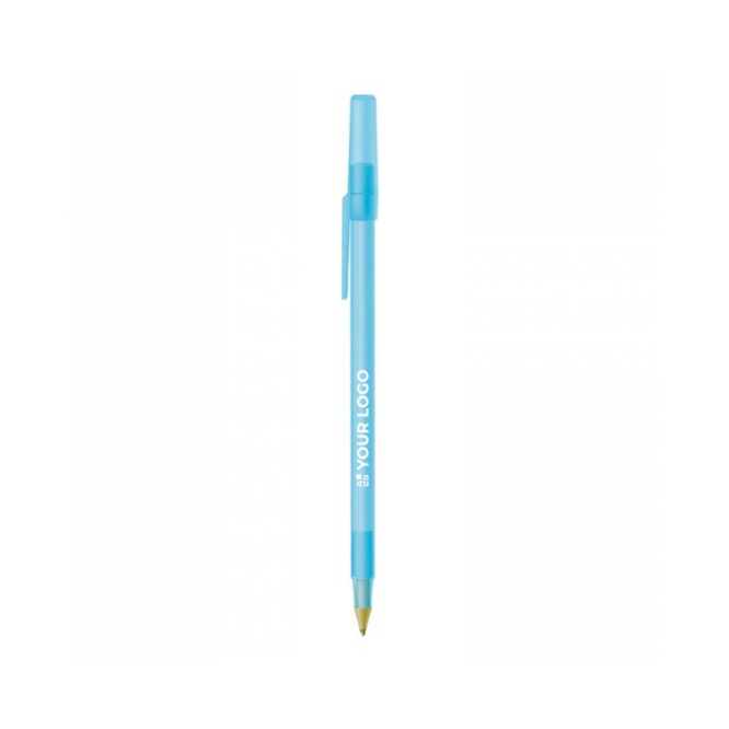 Iconische bedrukte pennen met logo van BIC® kleur marineblauw