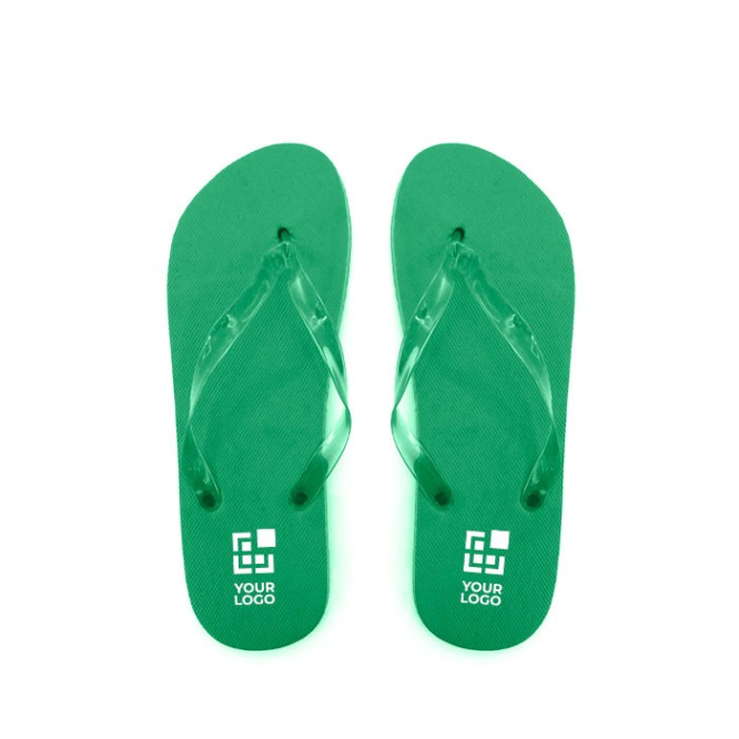 Slippers met opdruk en EVA zool weergave met jouw bedrukking