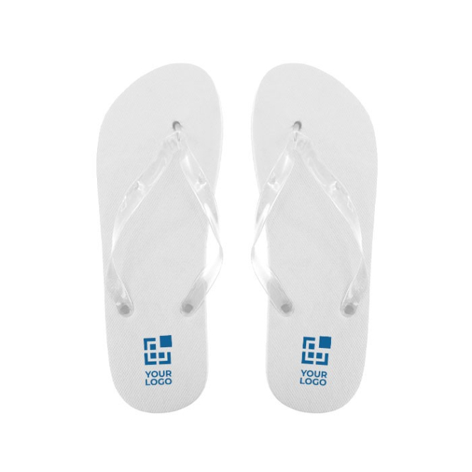 Fip flops met logo en PVC bandjes weergave met jouw bedrukking