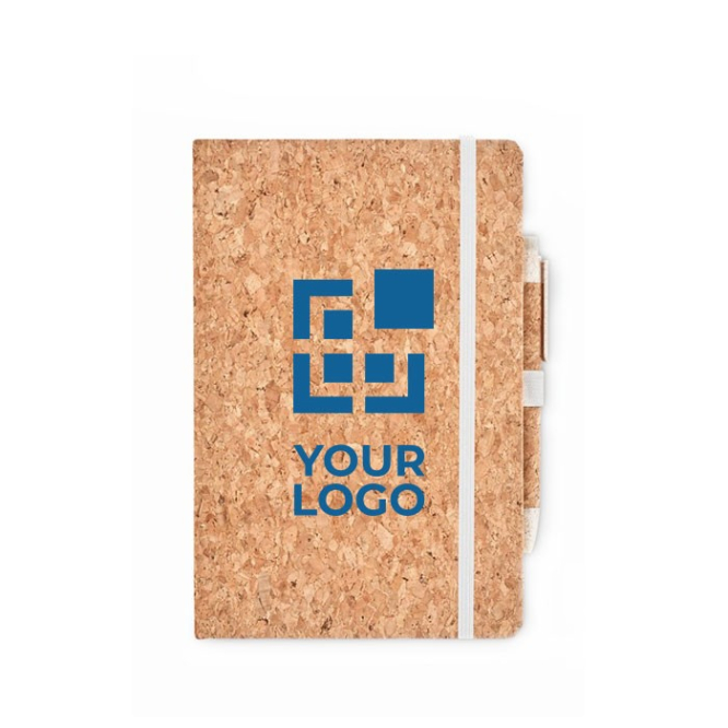 Duurzaam notitieboek a5 bedrukken in geschenkdoosje kleur beige