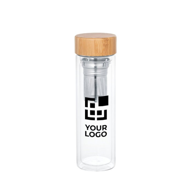 Bedrukte drinkfles met infuser
