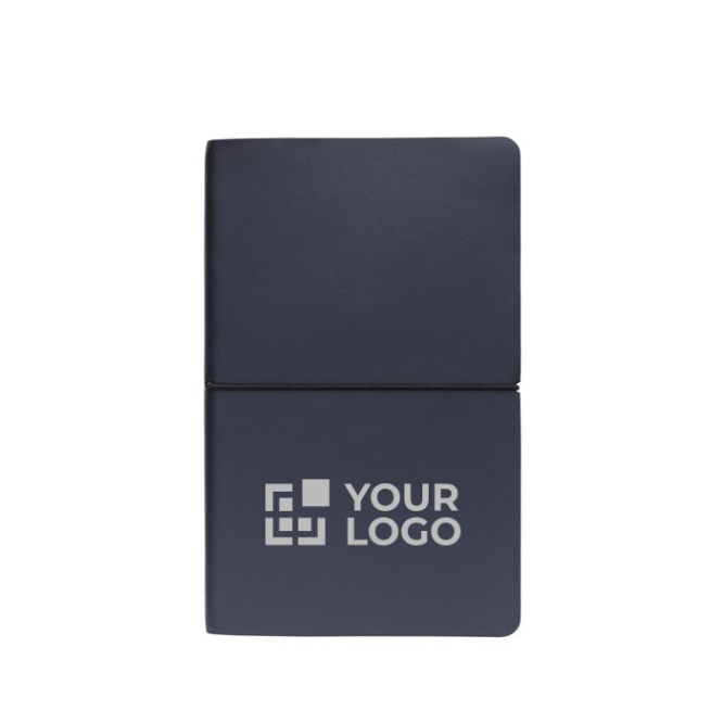 PU notitieboek met logo en slappe kaft