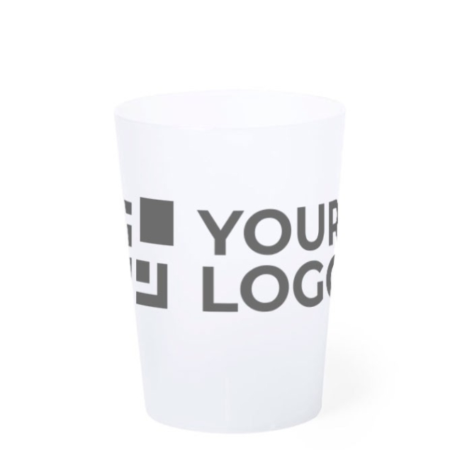 Eco beker met logo (500ml) kleur doorzichtig