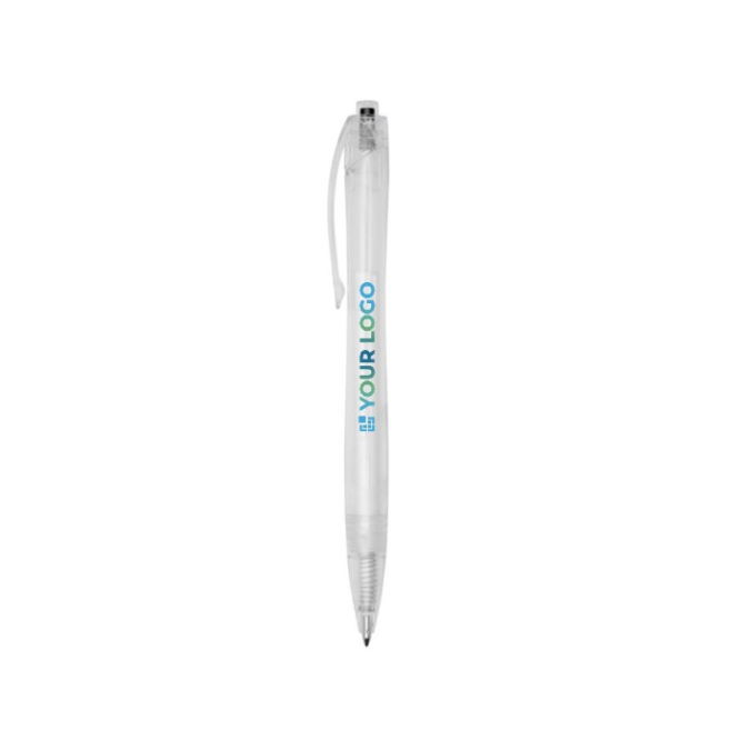 rPET click action Marksman® bedrukte balpen weergave met jouw bedrukking