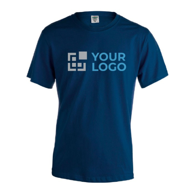 Katoenen T-shirts met opdruk, 180 g/m2 in de kleur marineblauw