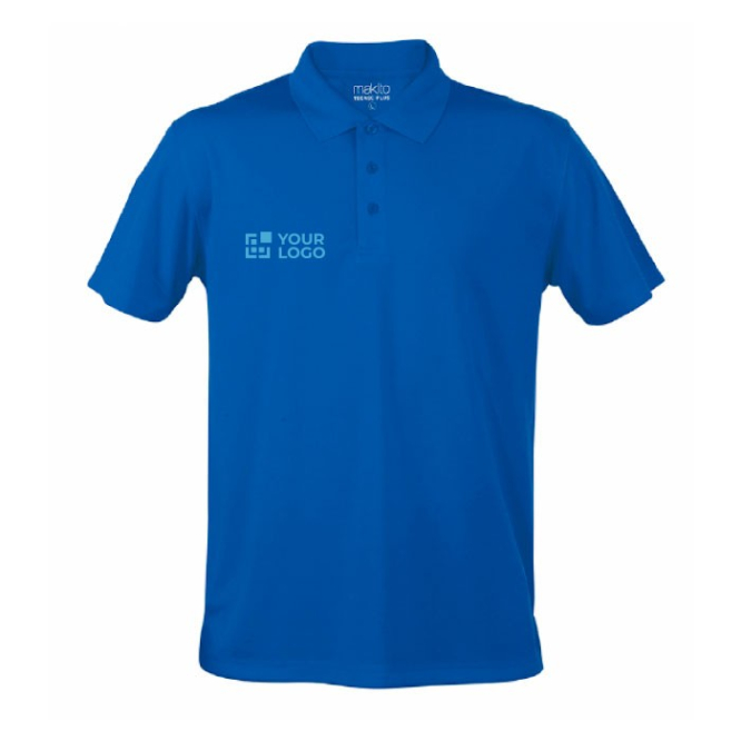 Technische polyester poloshirts met logo weergave met jouw bedrukking