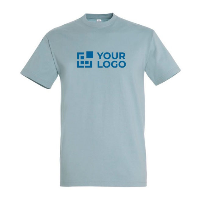 Katoenen unisex T-shirts met logo, 190 g/m2 weergave met jouw bedrukking