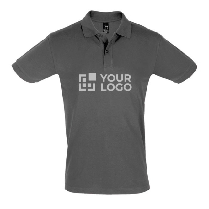 Katoenen polo met eigen logo weergave met jouw bedrukking