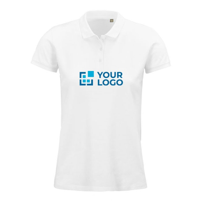 Bedrukt poloshirt van biologisch katoen, 170 g/m2 weergave met jouw bedrukking