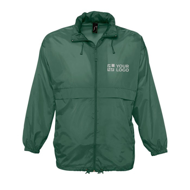 Windjack met bedrijfslogo, 210 g/m2 weergave met jouw bedrukking
