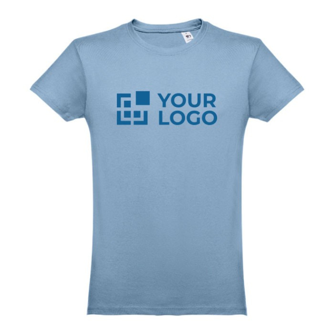 Bedrukte T-shirts van 100% katoen weergave met jouw bedrukking