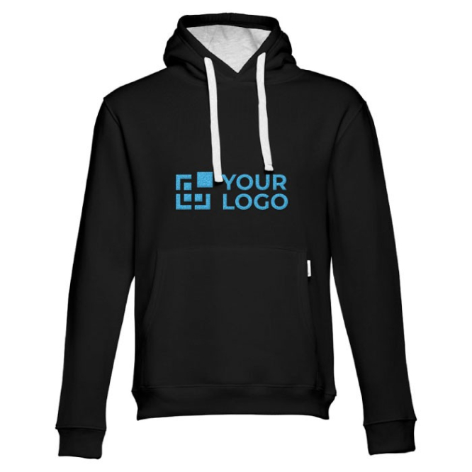 Bedrukte hoodie van polyester en katoen, 320 g/m2 weergave met jouw bedrukking