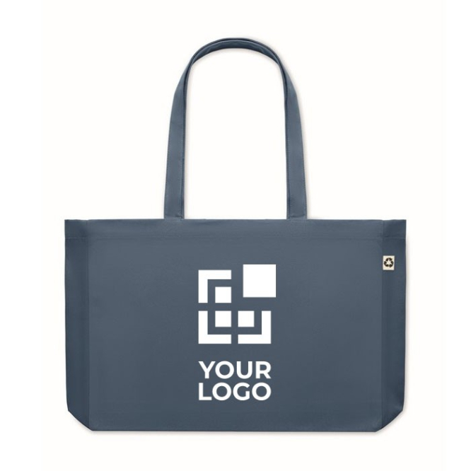 Gekleurde canvas tas met logo, 280 gr/m2 weergave met jouw bedrukking