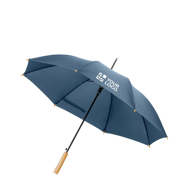 Paraplu´s met logo van gerecycled materiaal weergave met jouw bedrukking