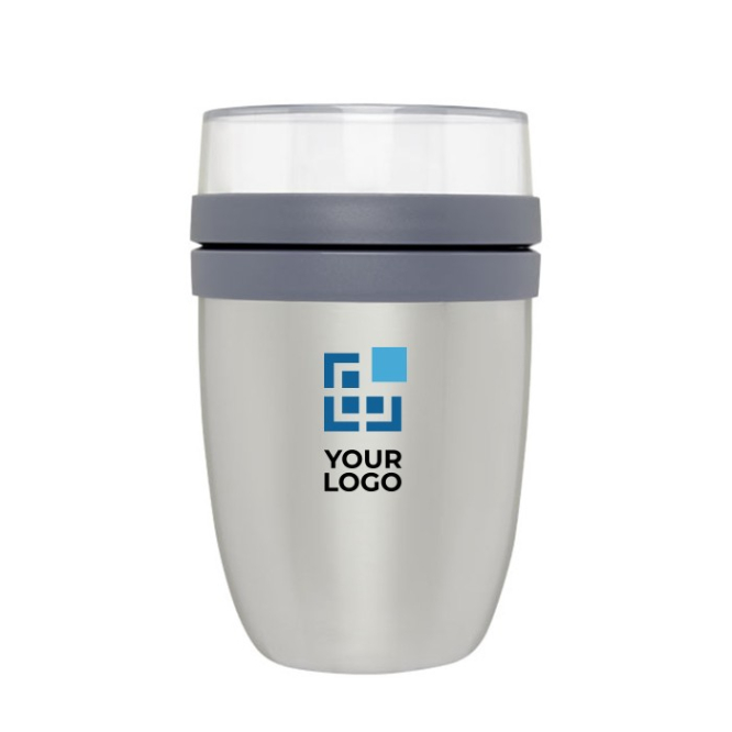 Thermische lunchbox met logo weergave met jouw bedrukking