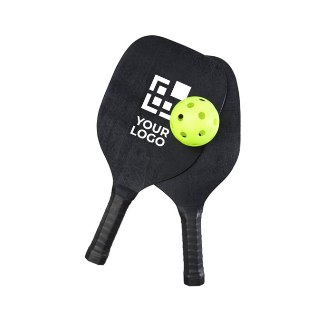 Gepersonaliseerde zwarte beach ball-set weergave met jouw bedrukking