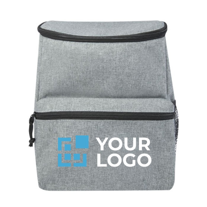 Thermische rugzak met logo voor excursies weergave met jouw bedrukking