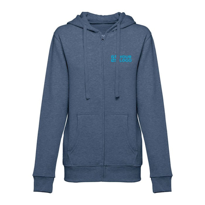 320 g/m2 damessweatshirt te bedrukken weergave met jouw bedrukking