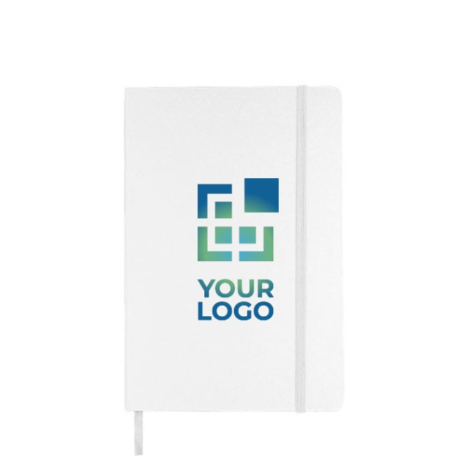 Reclameboek met wit gekleurd papier