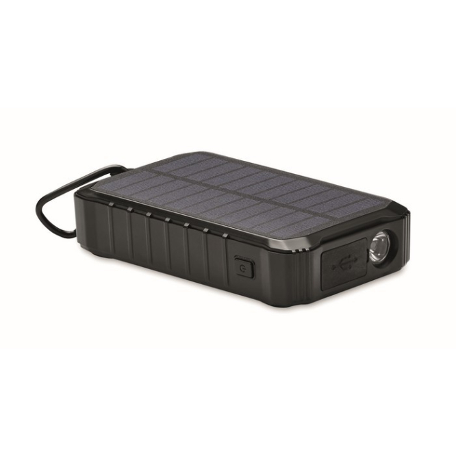 8000 mAh powerbank op zonne-energie met dynamo