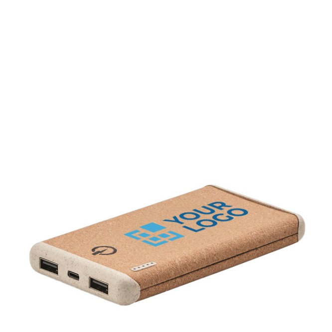 10000 mAh externe batterij met kurk