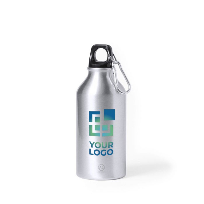 Klein flesje van gerecycled aluminium