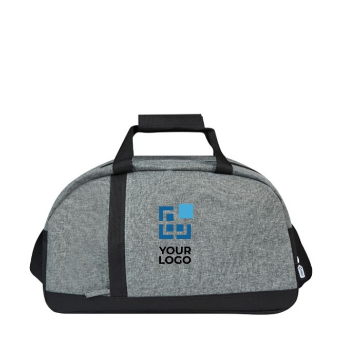 Sporttas van gerecycled polyester weergave met jouw bedrukking
