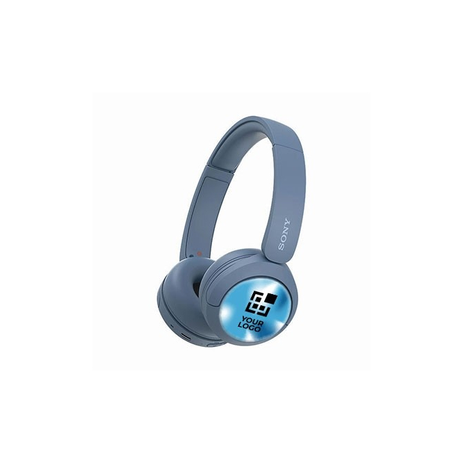 Draadloze koptelefoon met extra lange batterijduur kleur blauw