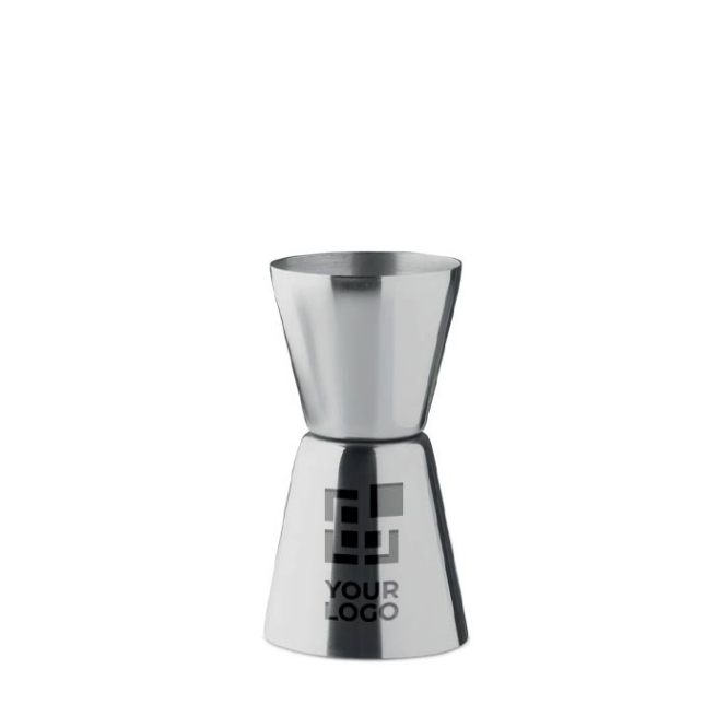 RVS maatbeker met afmetingen van 25 en 40ml