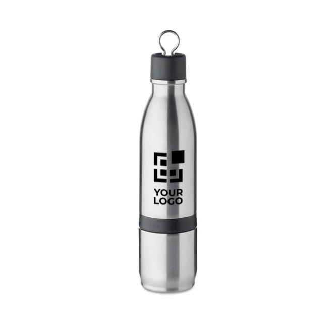 Roestvrijstalen thermosfles met glas en flip-top deksel 500ml