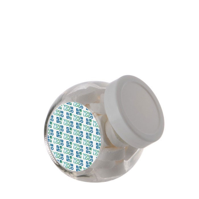 Klein potje gevuld met ronde Wilhelmina Mints 200ml