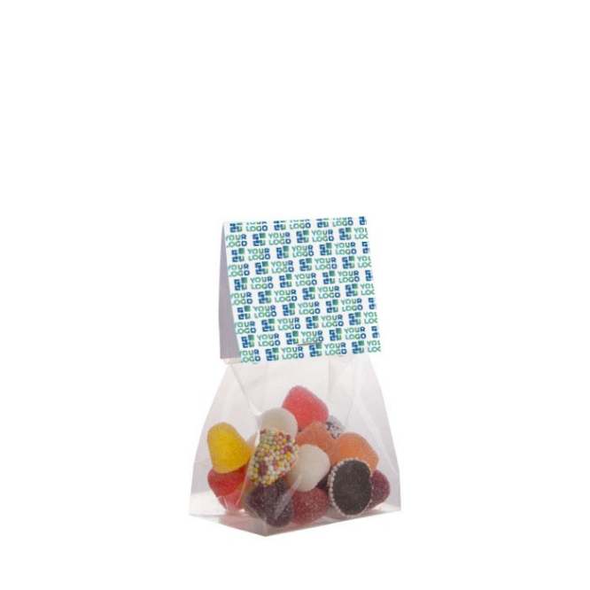 Zak jellybeansmix met aanpasbare header 50g kleur doorzichtig hoofdweergave