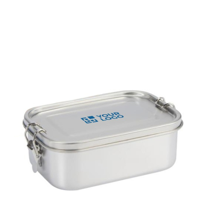 Lunchbox van gerecycled staal met sluitgespen 750ml
