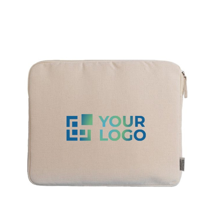 Gerecycled katoenen laptophoes met ritssluiting 14''