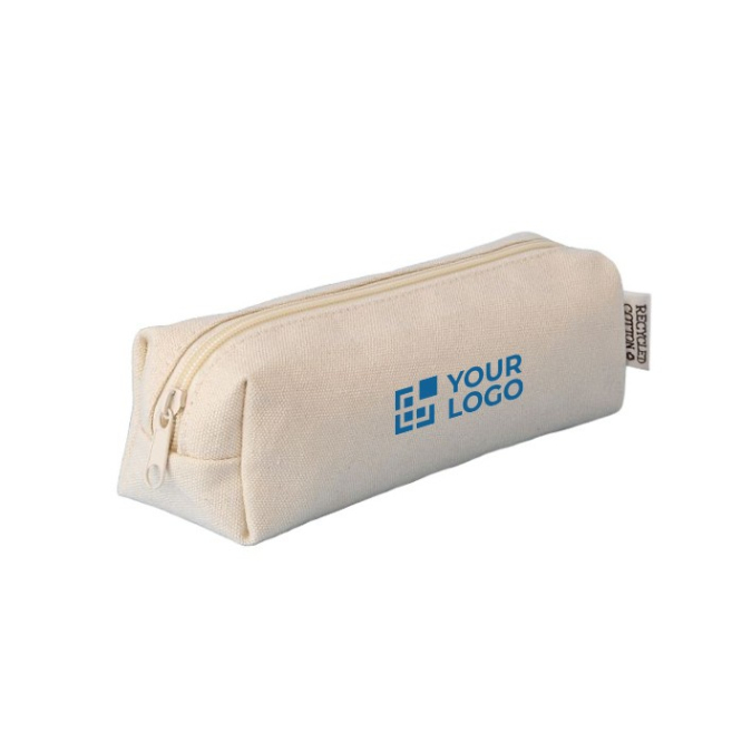 Etui van gerecycled katoen met handvat en ritssluiting
