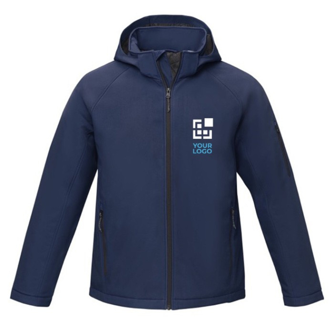 Heren polyester jas met logo 250 g/m2 Elevate Essentials 